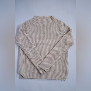 Banana Republic Textured Knit Mock Neck Sweater – Oatmeal | Size S